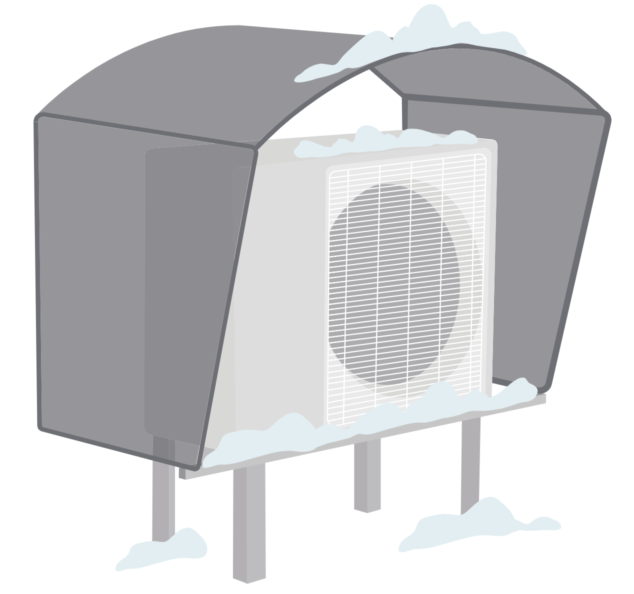 Blowing Cold Air in Winter