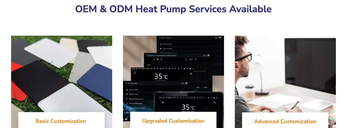 OEM & ODM Heat Pump Services Available 