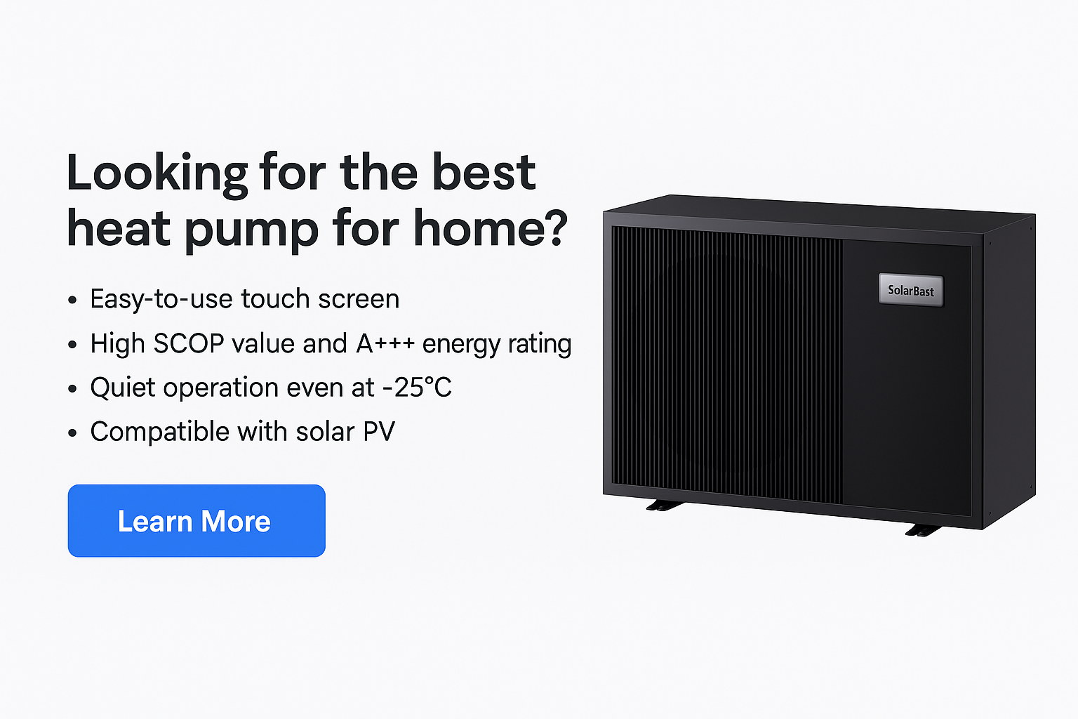 Heat pump CTA with SolarEast