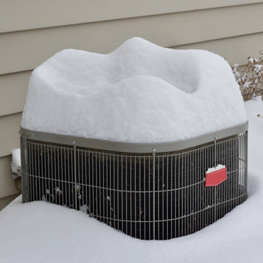 snow cover heat pump