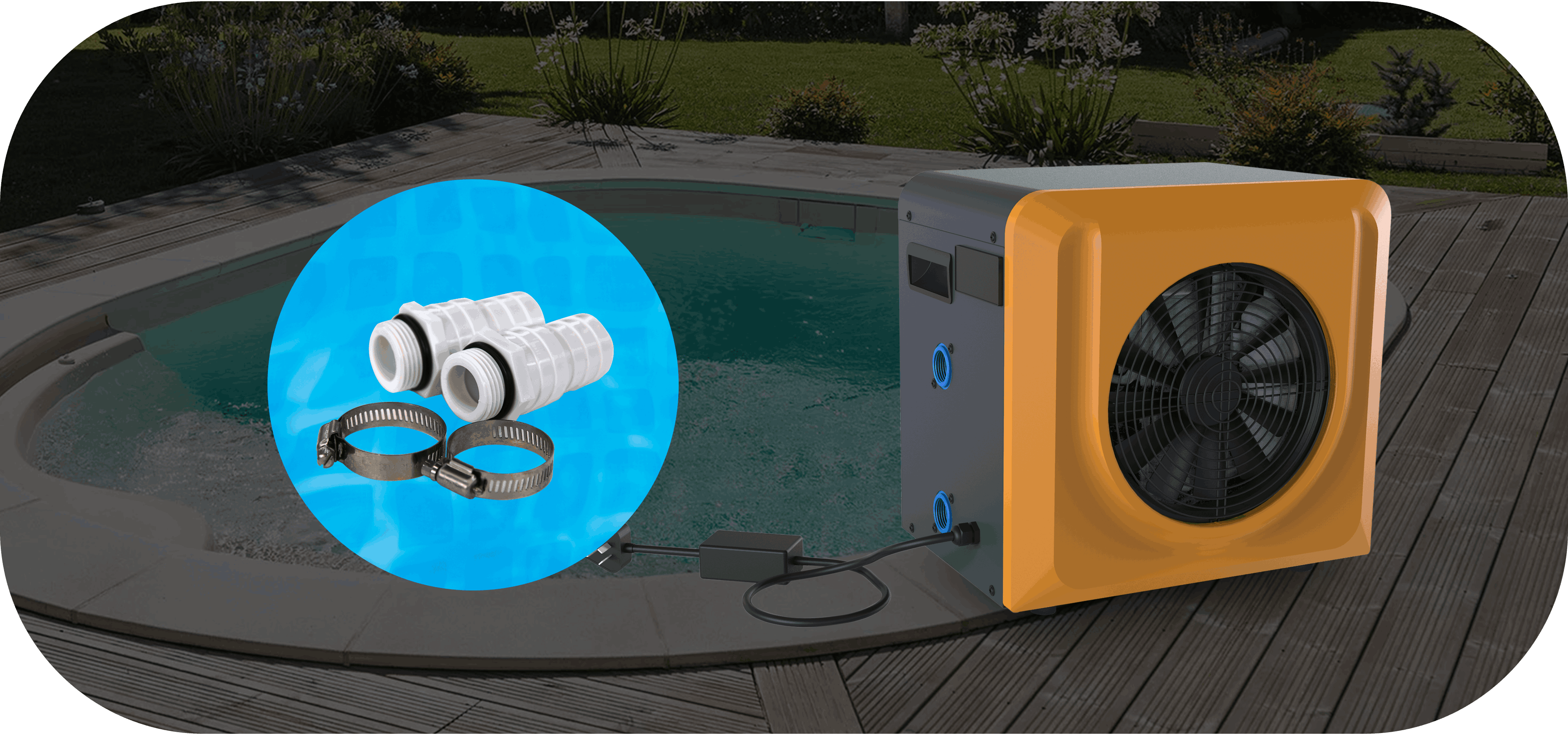 swimming pool heat pump m3