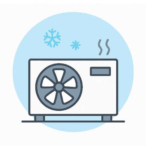 Heat pump not blowing hot air in heating mode