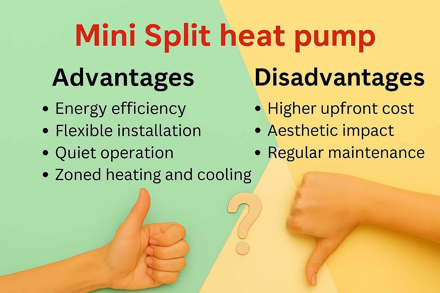 What are the benefits of a mini split heat pump