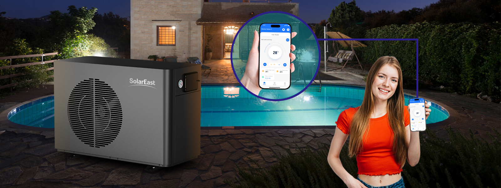 swimming pool heater heat pump