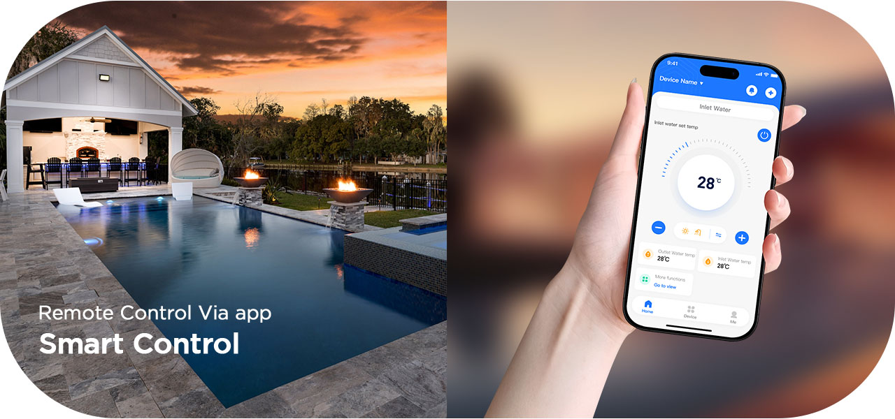 Swimming Pool Heat Pump smart WiFi control