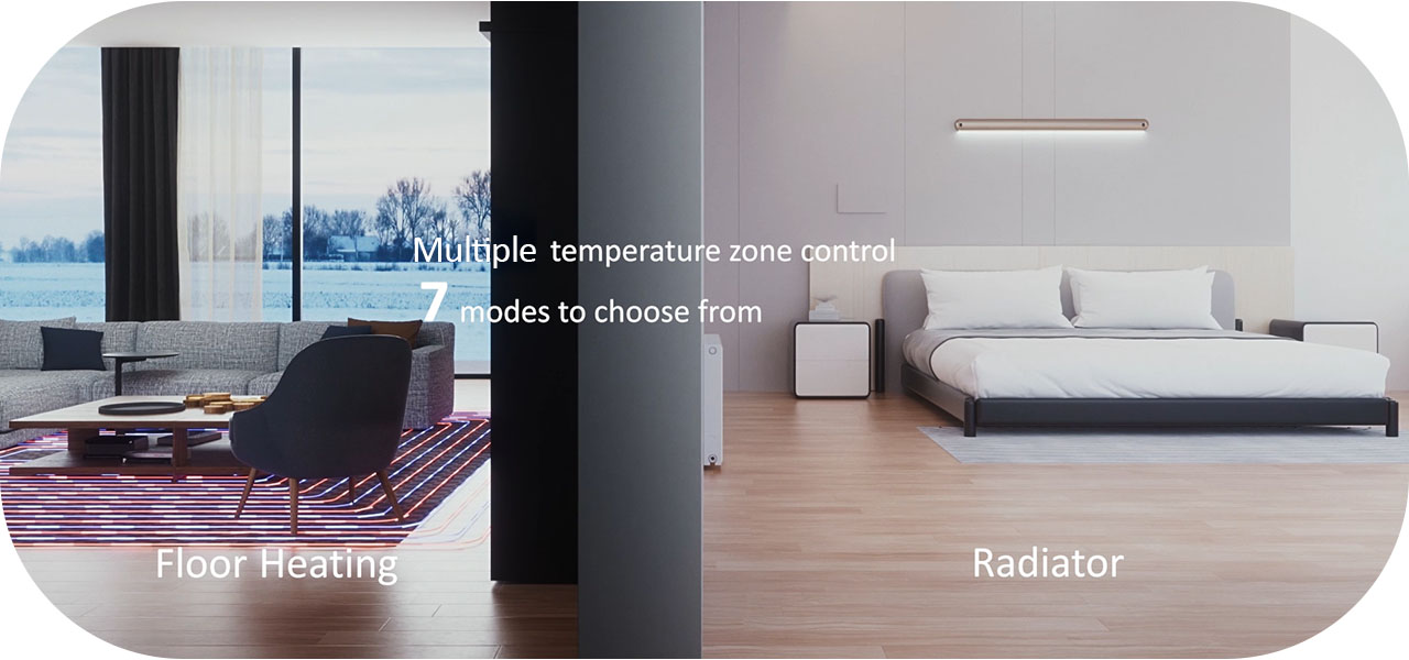Dual temperature zones